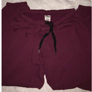 3 for $15 ☀️ PINK Burgundy Sweatpants